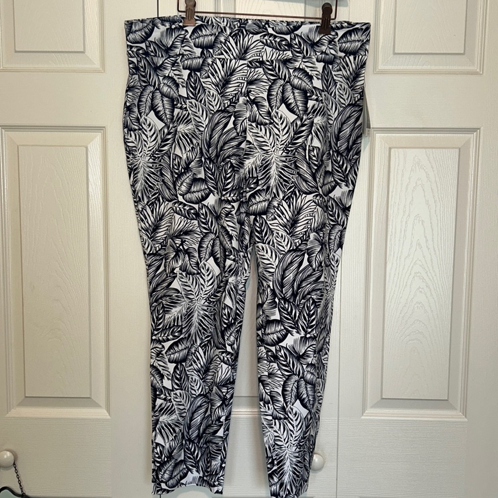 Counterparts Navy white tropical ankle pants XL